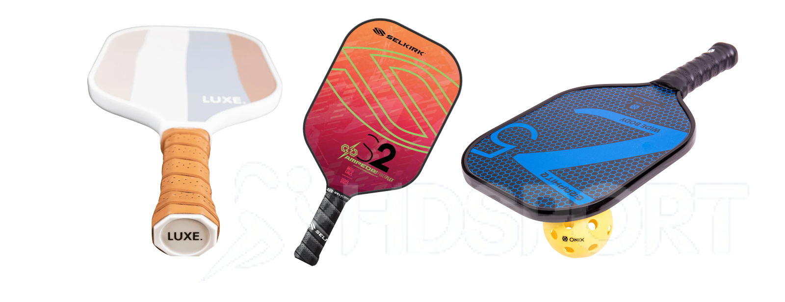 Các loại vợt Pickleball làm từ gỗ, composite và graphite